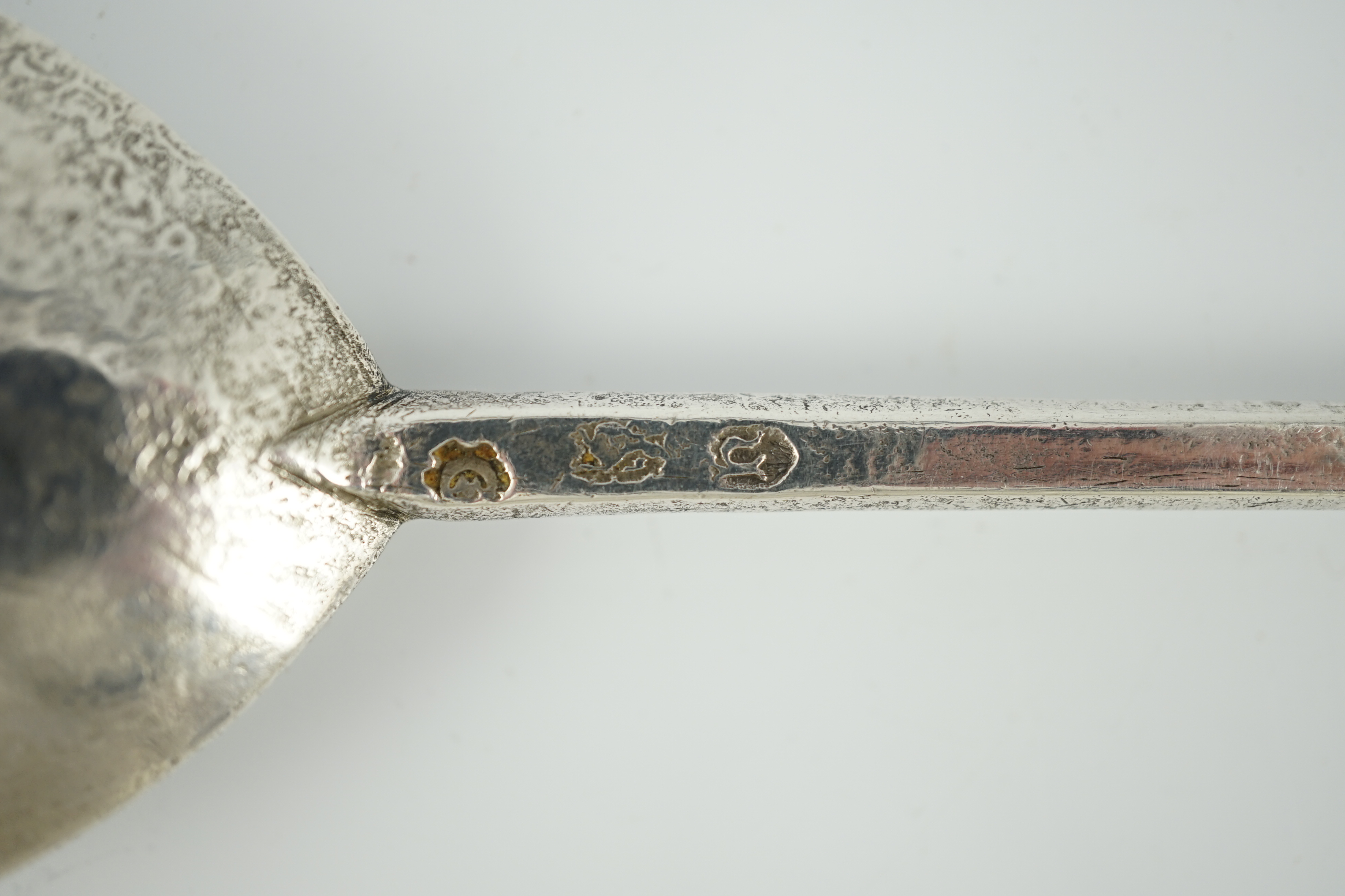 A James I silver seal top spoon, by William Cawdell